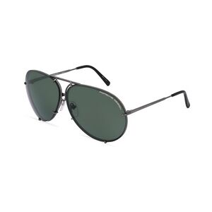 Porsche Design 8478 Herren-Sonnenbrille Vollrand Pilot Metall-Gestell, grau