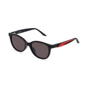 Puma PJ0052S Jugend-Sonnenbrille Vollrand Oval Kunststoff-Gestell, schwarz