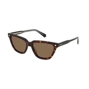 Polaroid PLD 4157/S/X Damen-Sonnenbrille Vollrand Butterfly Acetat-Gestell, braun