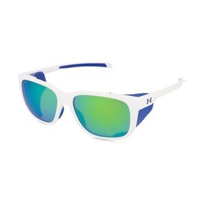 Under Armour UA GLACIAL Herren-Sonnenbrille Vollrand Eckig Kunststoff-Gestell, weiß