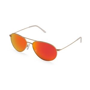 Fielmann BD 039 MOD SUN CL Unisex-Sonnenbrille Vollrand Pilot Metall-Gestell, gold