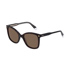 Polaroid PLD 4151/S/X Damen-Sonnenbrille Vollrand Butterfly Acetat-Gestell, braun