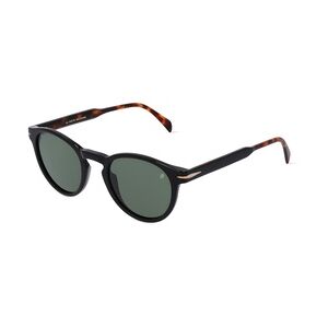 David Beckham DB 1111/S Herren-Sonnenbrille Vollrand Rund Acetat-Gestell, schwarz