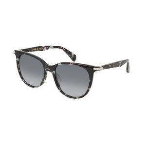 Rag & Bone RNB1040/S Damen-Sonnenbrille Vollrand Rund Acetat-Gestell, blau