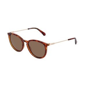 Polaroid PLD 4143/S/X Unisex-Sonnenbrille Vollrand Oval Kunststoff-Gestell, braun