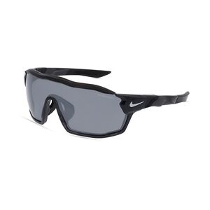 Nike SHOW X RUSH DZ7368 Unisex-Sonnenbrille Vollrand Monoscheibe Kunststoff-Gestell, schwarz