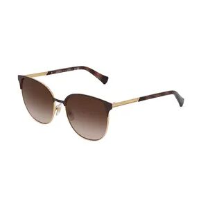 Ralph Lauren Ralph RA4140 Damen-Sonnenbrille Vollrand Browline Metall-Gestell, Braun