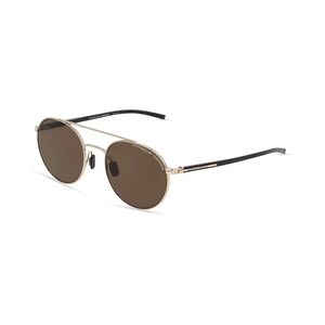 Porsche Design 8932 Herren-Sonnenbrille Vollrand Rund Metall-Gestell, gold