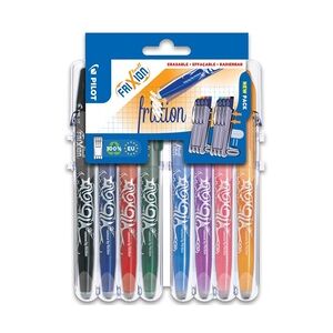 PILOT Tintenroller FRIXION BALL 07 Set2Go, 8er Etui