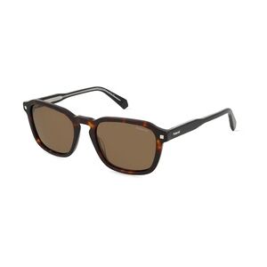 Polaroid PLD 4156/S/X Unisex-Sonnenbrille Vollrand Eckig Acetat-Gestell, braun