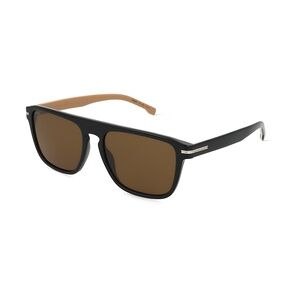 Boss 1599/S Herren-Sonnenbrille Vollrand Eckig Acetat-Gestell, schwarz