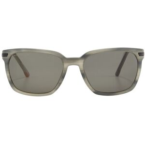 TOM TAILOR Herren Rechteckige Sonnenenbrille, grau, Streifenmuster, Gr. ONESIZE