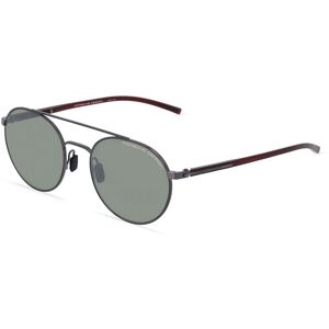 Rodenstock Porsche Design 8932 Herren-Sonnenbrille Vollrand Rund Metall-Gestell, grau