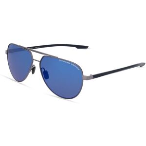 Rodenstock Porsche Design 8935 Herren-Sonnenbrille Vollrand Pilot Metall-Gestell, grau