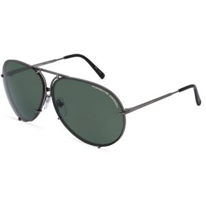 Rodenstock Porsche Design 8478 Herren-Sonnenbrille Vollrand Pilot Metall-Gestell, grau