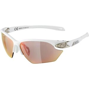 Alpina Twist Five HR small QVM Sportbrille (510 white matt/silver, Scheibe: QuattroVarioflex rainbow mirror (S1-3))