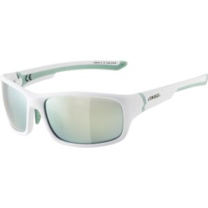 Alpina Lyron small Sportbrille (310 white matt/pistachio, Scheibe: Ceramic emerald mirror (S3))