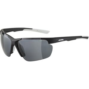 Alpina Defey HR Sportbrille (431 black matt/white, Ceramic mirror, Scheibe: black (S3))