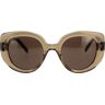 Loewe kurvige Sonnenbrille LW40100I 96E Marrone Donna