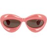 Loewe Fashion Show Aufgeblasene Sonnenbrille LW40097I 72E Rosa Donna