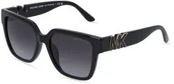 Michael Kors MK2170U KARLIE Damen-Sonnenbrille Vollrand Eckig Kunststoff-Gestell, Schwarz