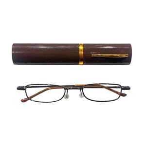 Duga Læsebriller 2.0 med etui brun