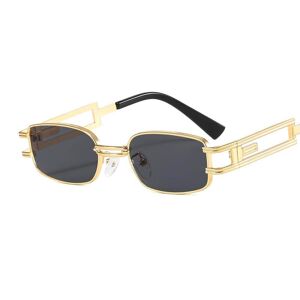 b behover. Smalle solbriller rektangulære briller unikke retro guld sløjfer hip hop