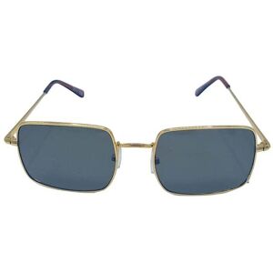 Hiprock Rectangular Retro Solbriller - Black/Gold