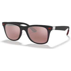 Ray-Ban 0RB4195M - Firkantede Grå Spejlede Linser