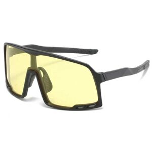 Megabilligt Sport solbriller cykelbriller sort gul sort