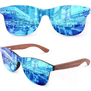 Solbriller Mænd Kvinder Træ Vintage Polarized Classic 100% UV400 beskyttelse
