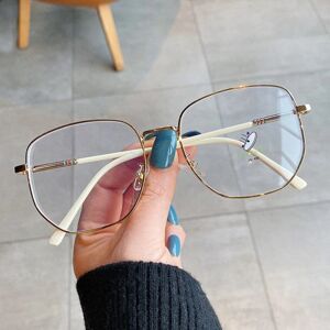 Anti-Blue Light Glasses Oversized briller GULD Gold