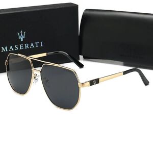 Nye solbriller Maserati，Solbriller med stort stel， Maserati polariserede kørebriller - med brilleæske Color C