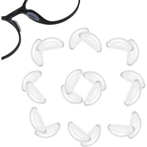 Klæbende næsepuder til briller, 10 par skridsikkert silikoneglas