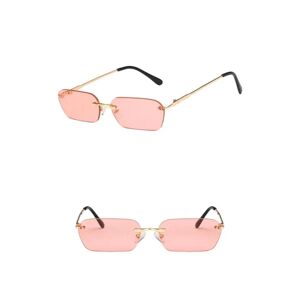 b behover. Solbriller til kvinder 90'ers inspireret rektangulær RØD Pink one size