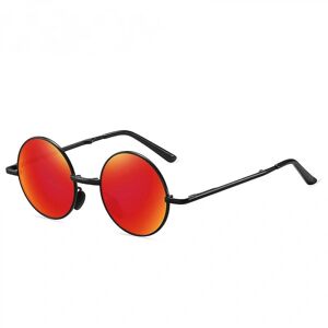 FMYSJ Foldbare runde solbriller til kvinder Mænd Uv-beskyttelse Foldbare solbriller Polariseret (FMY)