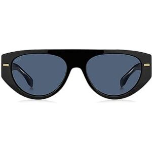 Boss Bio-acetate black sunglasses with patterned rivets