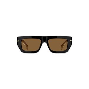 Boss Black-acetate sunglasses with signature gold-tone detail