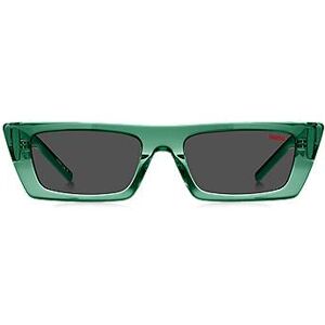 HUGO Green-acetate sunglasses with stacked logos