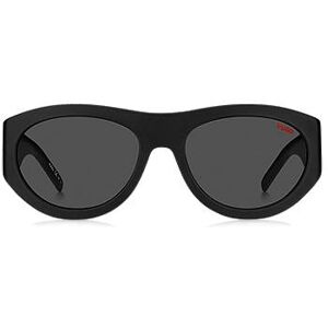 HUGO Black-acetate sunglasses with 3D monogram