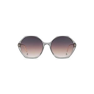 Boss Transparent-acetate sunglasses with hexagonal frames