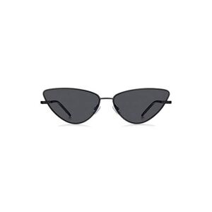 Boss Cat-eye sunglasses in black steel with signature detailing