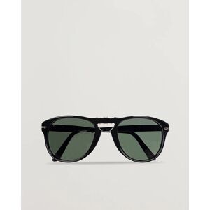 Persol 0PO0714 Folding Sunglasses Black/Crystal Green men One size Sort