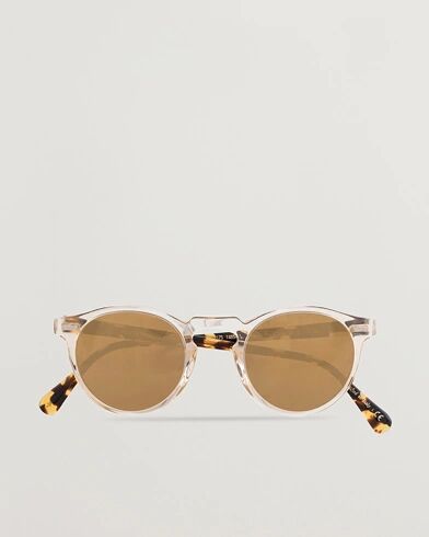 Oliver Peoples Gregory Peck Sunglasses Honey/Gold Mirror men One size Brun,Transparent