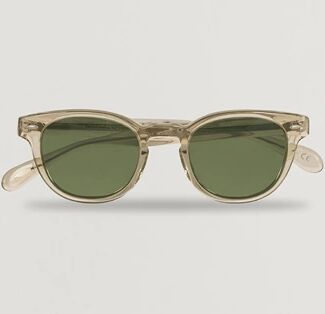 Oliver Peoples Sheldrake Sunglasses Buff/Crystal Green men One size Transparent