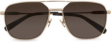 Brioni BR0067S Sunglasses Gold/Brown men One size Brun