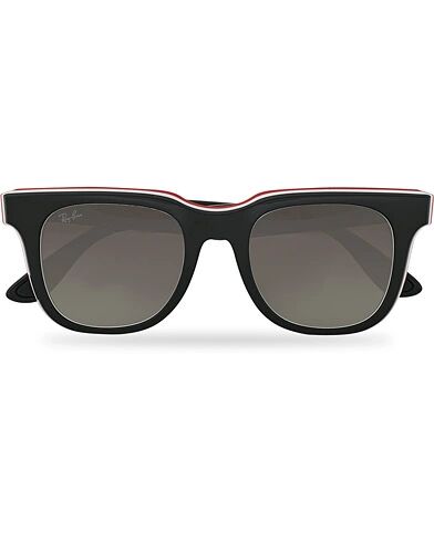 Ray-Ban RB4368 3-Layered Sunglasses Black/White/Red men One size Sort