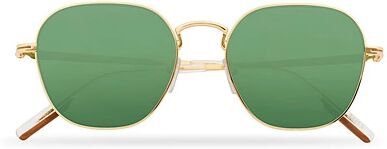 Ermenegildo Zegna EZ0174 Sunglasses Shiny Deep Gold/Green men One size