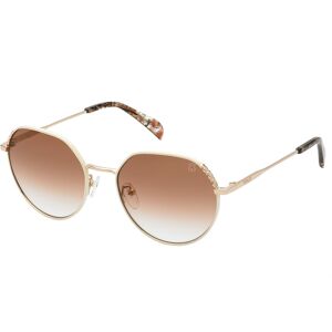 Tous-454/s 0f47 Shiny Rose  Gold W/beige Parts(brown Gradient Brown 55*55 Gafas De Sol Dorado