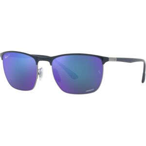 Rayban Rb-3686 92044l Blue On Gunmetal(polar Mirror Blue 57*19 Gafas De Sol Azul